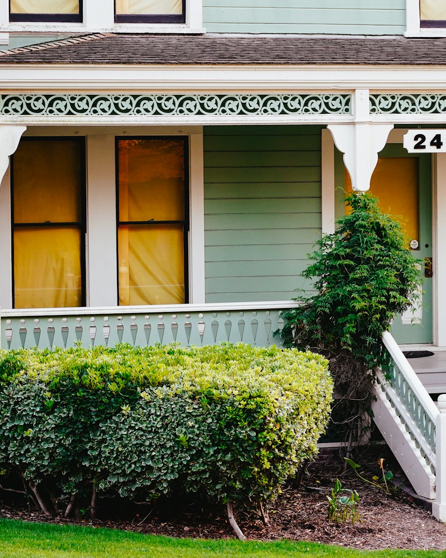 House painted with weather-proof exterior emulsion